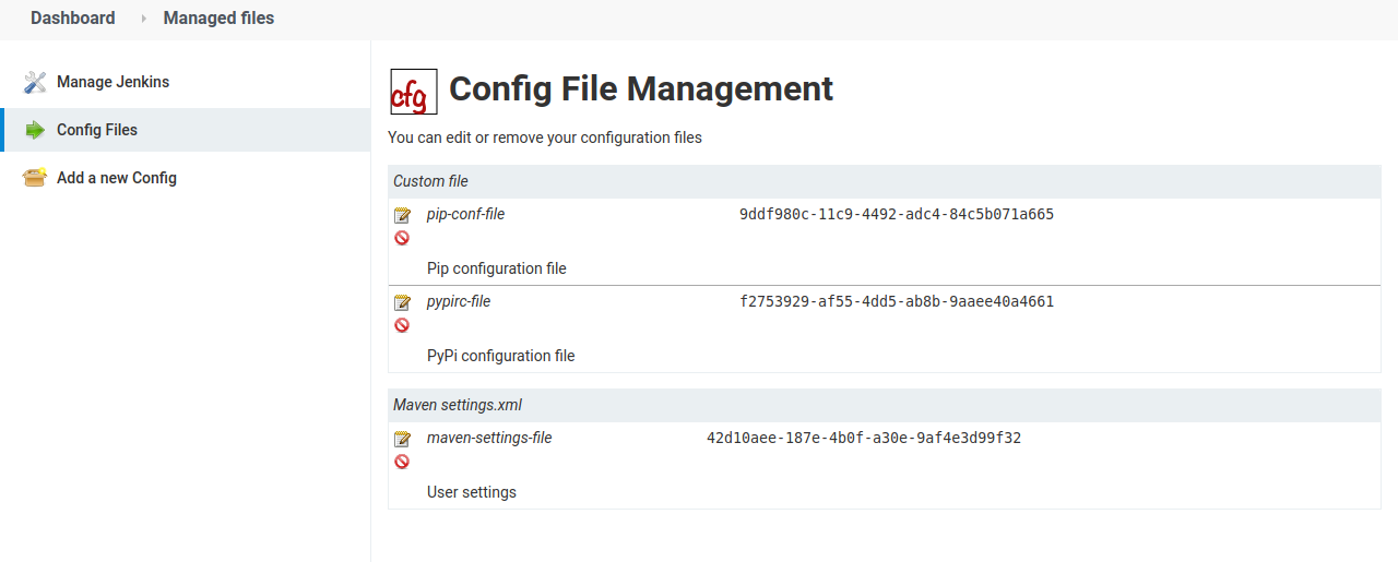 Config File Management